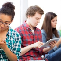 Young People Sitting, Millenials Nonprofit Users