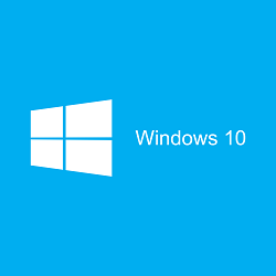 A blue background with windows 1 0 written on it.