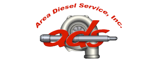 A diesel service ads logo with a red and silver lettering.