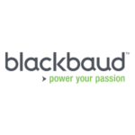 A black background with the word blackbaud written in green.