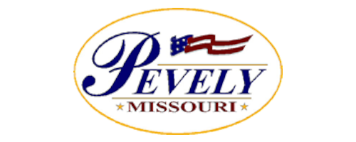 A logo for pevely, missouri.