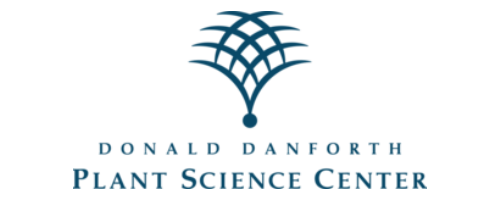 A blue logo for the ronald danforth art science center.