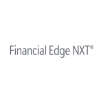 A black background with the words financial edge nxt.